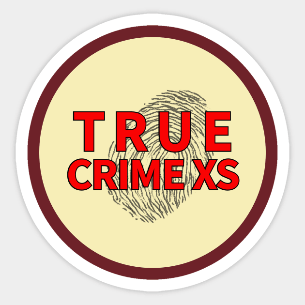 True Crime XS Thumbprint Sticker by truecrimexs